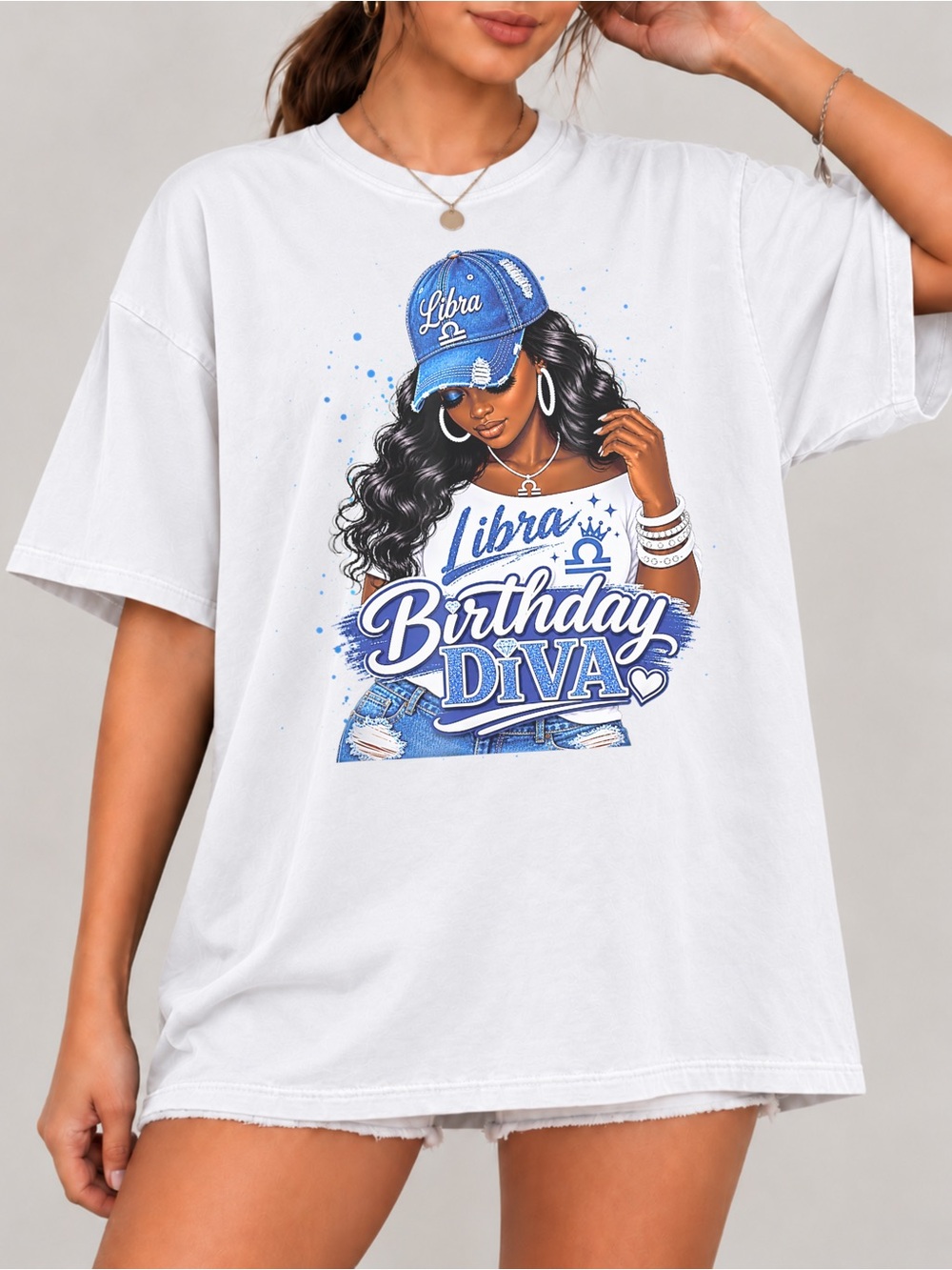Libra Birthday Diva Zodiac Unisex T-shirt October Birthday